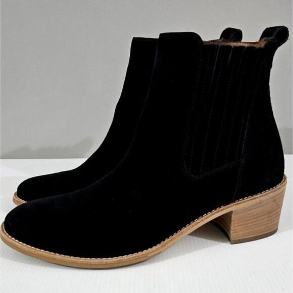 NEW Paul Green Sante Zip Ankle Bootie Womens Womens UK 6 Black Suede Chelsea - Picture 1 of 14